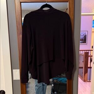 Sympli Plum Layered Hoodie Sweatshirt